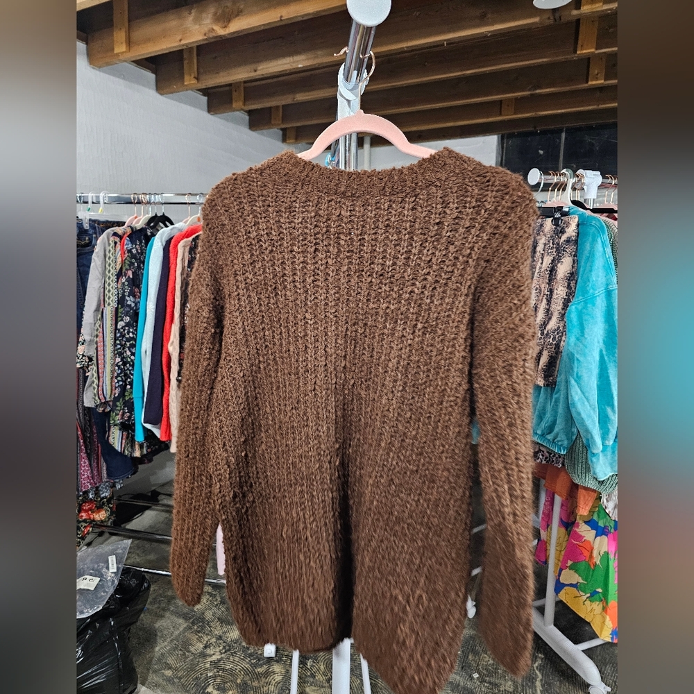 Zenana Cozy Brown Women's Sweater